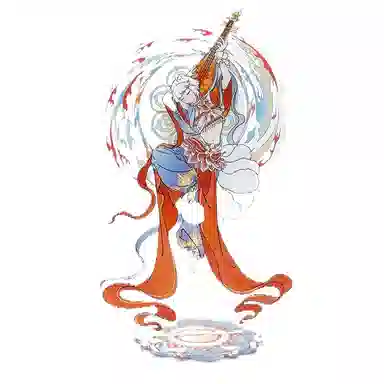 非人哉 敦煌画院联名伎乐飞天系列 亚克力立牌