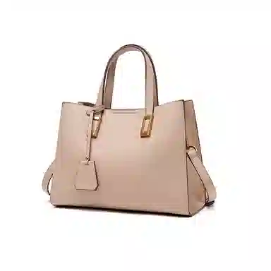 梦特娇 可拆卸肩带 大容量手提包包 潮流时尚经典气质外出 合成革 单肩斜挎包 女款 黑色/红色/杏色