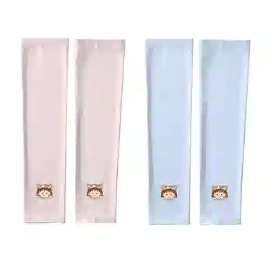 冠辉 夏季儿童青少年冰丝户外透气防紫外线袖套高端樱桃小丸子轻薄透气舒适防紫外线防冰袖可爱卡通 锦纶 防晒袖 男女同款情侣款