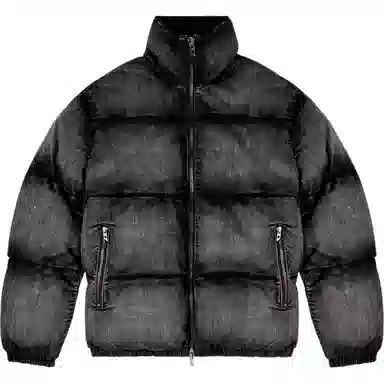 DIESEL FW24 Faded Turtleneck Down Jacket Black