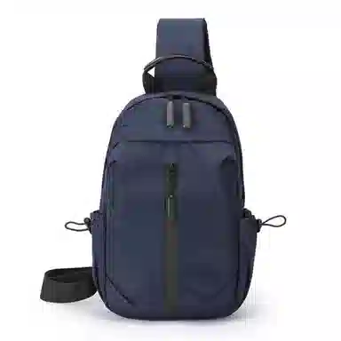 普乐威 简约百搭多功能潮牌 尼龙布 胸包 男女同款情侣款 灰色/黑色/蓝色