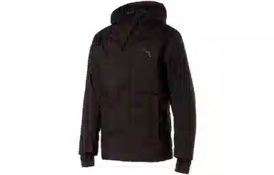 PUMA Logo Zip Hoodie Down Jacket Black