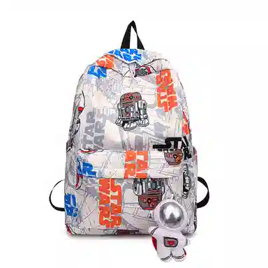 OUZIHUANG Graffiti Oxford Backpack
