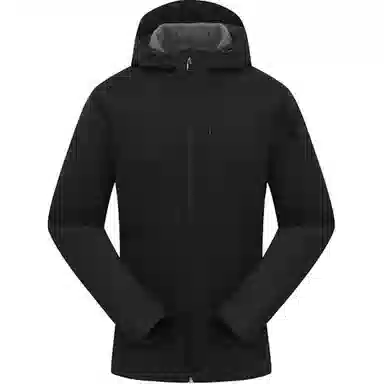 探路者  纯色登山徒步保暖  防风防泼水透气冲锋衣 男款