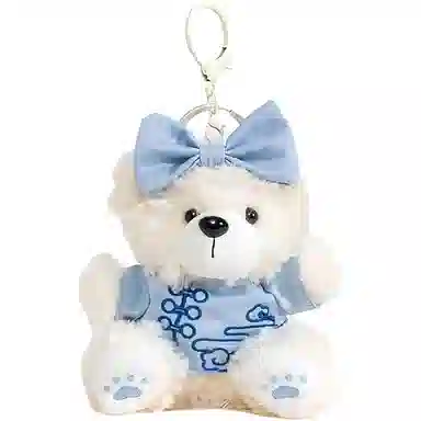 兰妮诗 烘焙系列甜点款国风蝴蝶结装饰  谷圈挂件