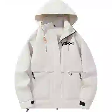 雅鹿优选  时尚百搭通勤连帽合身休闲  防水防风透气耐磨保暖冲锋衣 男女同款