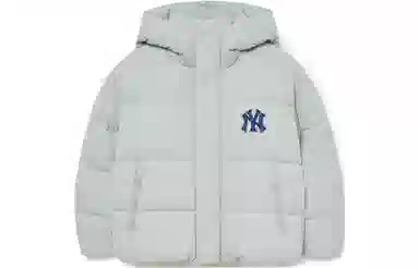 MLB FW23 Yankees Hooded Down Jacket Grey