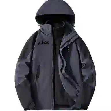 雅鹿优选  纯色拉链连帽  防水防风超轻冲锋衣 男款