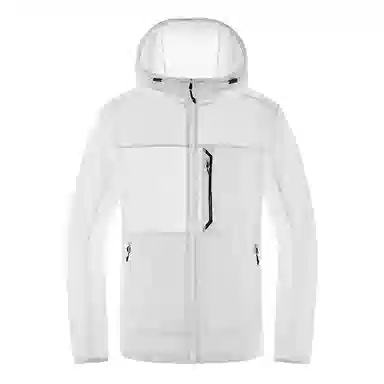 探路者 纯色胸口拉链轻薄透气防晒服 男款