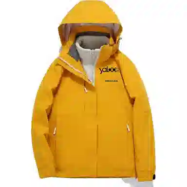 雅鹿优选  保暖连帽拉链长袖  防水防风透气耐磨冲锋衣 男款