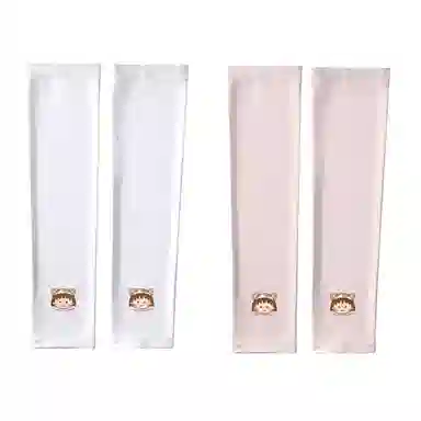 冠辉 夏季儿童青少年冰丝户外透气防紫外线袖套高端樱桃小丸子轻薄透气舒适防紫外线防冰袖可爱卡通 锦纶 防晒袖 男女同款情侣款