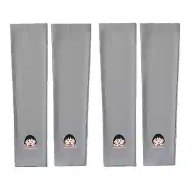 冠辉 夏季樱桃小丸子可爱卡通夏季凉感防紫外线冰袖冰丝高弹护臂轻薄透气舒适时尚户外运动防紫外线 锦纶 防晒袖 男女同款情侣款