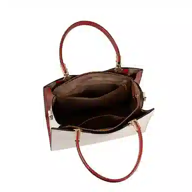 维尼奥 品牌高级感大气优雅通勤包百搭实用妈妈包简约时尚气质高颜值托特包 合成革 手提包单肩斜挎 女款 米白色