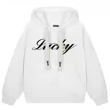 大卫贝肯 品牌字母简约基础款美式潮流休闲宽松连帽卫衣 男女同款 浅灰