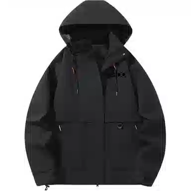 雅鹿优选  时尚百搭通勤连帽合身休闲  防水防风透气耐磨保暖冲锋衣 男女同款