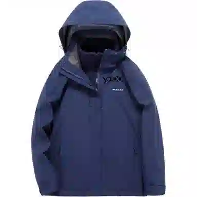 雅鹿优选  保暖连帽拉链长袖  防水防风透气耐磨冲锋衣 男款