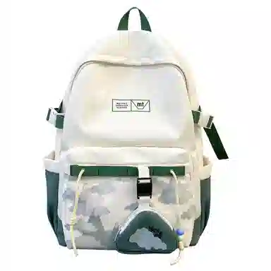 醇龙 中式国风书包小清新初高中女生森系男大学生短途 尼龙 双肩包 常规 男女同款情侣款 多色