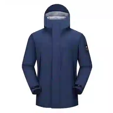 阿尔卑斯  户外登山连帽  防水防风防紫外线耐磨防静电抗菌防泼水防雨冲锋衣 男女同款