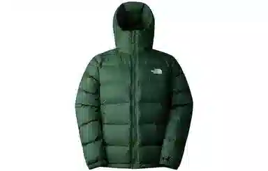 The North Face Hooded Down Jacket Green