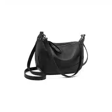 老人头 简约百搭通勤时尚 头层牛皮 单肩包 女款 黑色/白色/绿色/肉粉色