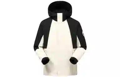 鸭鸭 撞色连帽羽绒服 男款