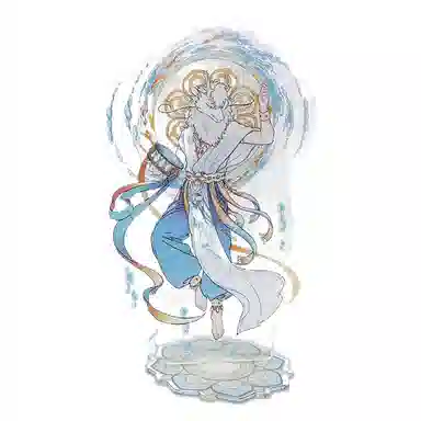 非人哉 敦煌画院联名伎乐飞天系列 亚克力立牌