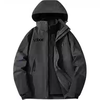 雅鹿优选  纯色拉链连帽  防水防风超轻冲锋衣 男款