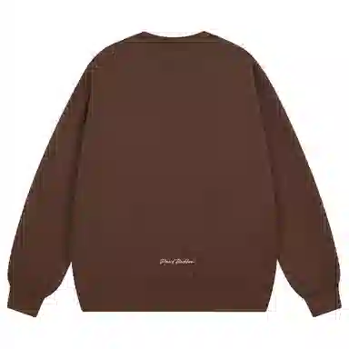 大卫贝肯 简约基础款美式复古纯色日常通勤百搭圆领休闲宽松落肩袖套头卫衣 男女同款