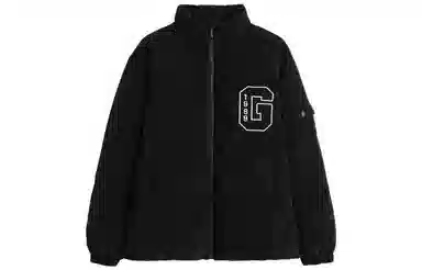 GAP Letter Print Hoodie Down Jacket Unisex