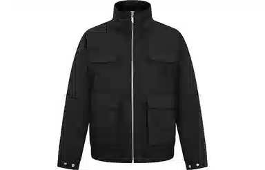 RARE FW23 Solid Color Cargo Pocket Down Jacket Black