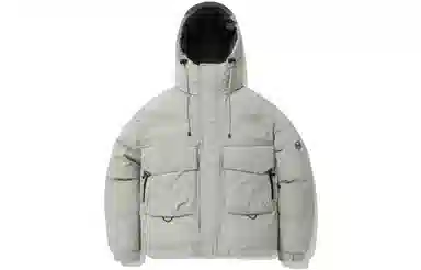 COVERNAT Hooded Down Jacket Grey Green