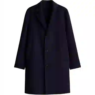 H&M Single-Breasted Coat Blue