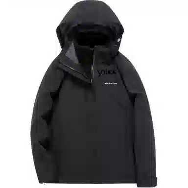 雅鹿优选  保暖连帽拉链长袖  防水防风透气耐磨冲锋衣 男款