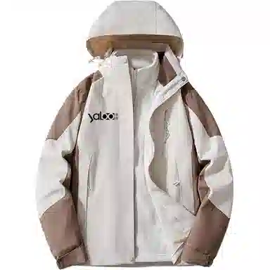 雅鹿优选  纯色拉链连帽  防水防风超轻冲锋衣 男款