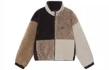 华人青年 拼接撞色立领棉服 男款