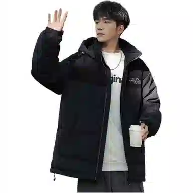 鸭鸭 百搭休闲宽松加厚开衫羽绒服 男女同款