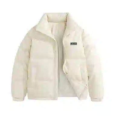 鸭鸭 新年战衣加厚保暖鸭绒休闲宽松立领无帽无性别羽绒服 男女同款