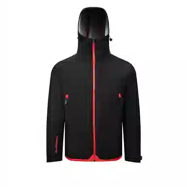 阿尔卑斯 山系户外字母印花连帽时尚三防保暖冲锋夹克 男女同款