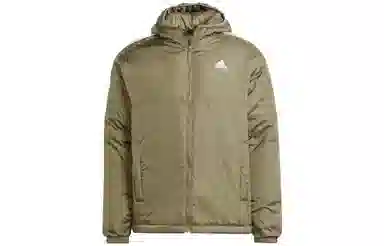 adidas Essentials Insulated Hooded Jacket Olive