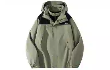 雅鹿优选  可拆卸保暖内搭宽松连帽三合一  防水防风冲锋衣 男女同款