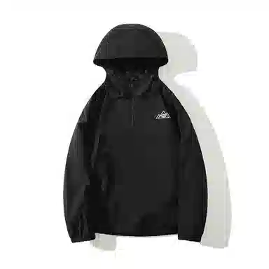 雅鹿  山系系列户外出行徒步登山旅行纯色简约时尚拉链连帽长袖滑雪  防风透气耐磨保暖防水冲锋衣 男女同款