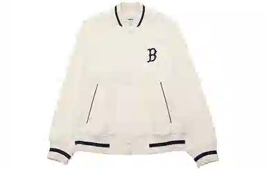 MLB Boston Red Sox Cream Baseball Jacket