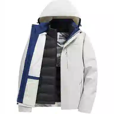 雅鹿优选  舒适保暖时尚舒适百搭  防水防风透气冲锋衣 男款