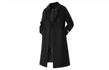 大卫贝肯 简约复古休闲英伦风街头基础百搭经典款韩版宽松百搭褶皱设计感长款过膝呢子翻领保暖大衣 男女同款