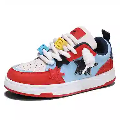 双星八特 鸳鸯拼接复古增高礼盒休闲舒适潮流百搭加绒 防滑耐磨 低帮 板鞋 男女同款