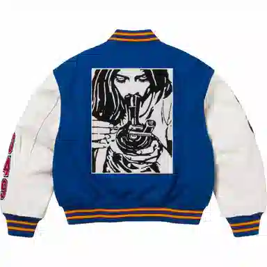 Supreme x HYSTERIC GLAMOUR FW24 WEEK13 Varsity Jacket