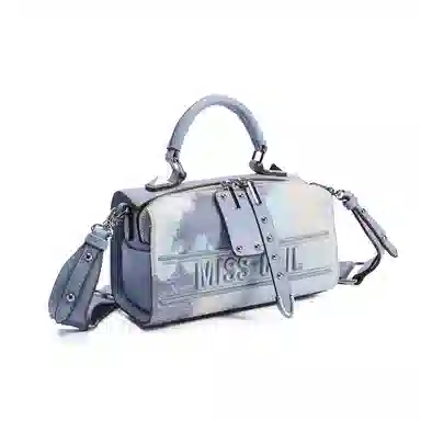 MISS GAIL Boston Bag Blue