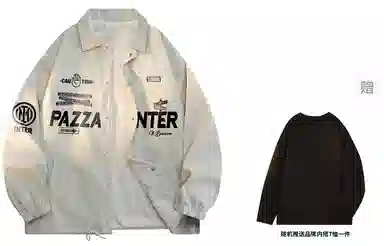 国际米兰足球俱乐部 休闲工装美式复古百搭外套学生运动高街户外灯芯绒上衣夹克 男女同款