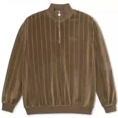 Polar Skate Co Retro Half-Zip Pullover Light Brown