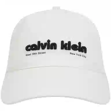 Calvin Klein Classic Embroidered Cap Moonlight White